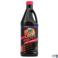 Enforcer Products ZULH34 Zep Heat Liquid Hair & Grease Clog Remover 33.8 Oz. - T