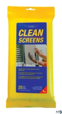 Ettore 30155 Screen Cleaner 25 Pk Wipes - Total Qty: 12