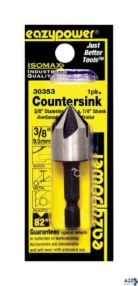 Eazypower 30353 Isomax 3/8 Tool Steel Countersink Bit 1 Pc. - Total Qty