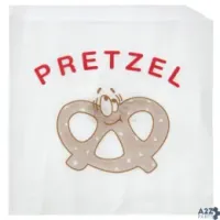Fischer Paper 590 Pretzel Bags Single-Serve Printed Paper - 7"L, (Pack O