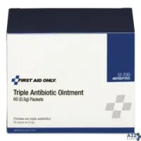 First Aid Only 12700 Triple Antibiotic Ointment, 0.5 G Packet, 60/Box