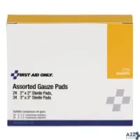 First Aid Only I228 GAUZE PADS 2" X 2"; 3" X 3" 48 PER BOX , 1 BOX O