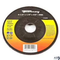 Forney Industries 72299 4-1/4 In. Dia. X 1/8 In. Thick X 7/8 In. Grinding Wheel