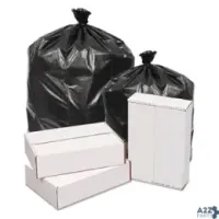 GEN H7658UKG WASTE CAN LINERS, 60 GAL, 1.6 MIL, 38" X 58", BLAC