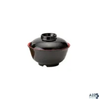 Get Enterprises B-123-F RED / BLACK 12 OUNCE BOWL WITH LID"