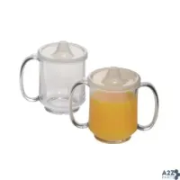 Get Enterprises SN-104-CL 8 Oz Clear Tritan Plastic Adult Sippy Mug, (Pack Of 24)