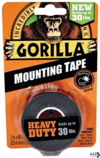 Gorilla Glue 6055002 HEAVY-DUTY MOUNTING TAPE 60 IN L 1