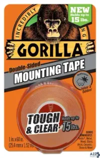 Gorilla Glue 6065003 TOUGH & CLEAR DOUBLE-SIDED MOUNTIN