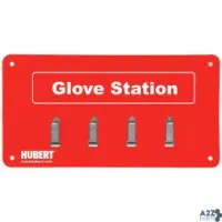 Hubert 99954-4CLIP-HUB RED PLASTIC 4-CLIP GLOVE STATION ORGANIZER - 14"W