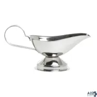 Hubert DS-37338B 5 OZ STAINLESS STEEL FOOTED GRAVY BOAT