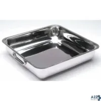 Hubert DS-37344A SQUARE STAINLESS STEEL BALTI PAN - 14"L X 14"W X 3