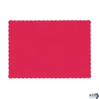 Hoffmaster Group, Inc 310521 SCALLOPED PLACEMAT RED, 9.5" LENGTH X 13.5" WIDTH 1000P