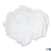 Hospeco 45525BP New Bleached White T-Shirt Rags 25/Ct