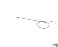 Hot Rocks Oven EL64-0112 J Type Thermocouple, Ungrounded, 30' of Wire Length, 12' of Probe Length, 1/4' Diameter, Bare Wire Terminal