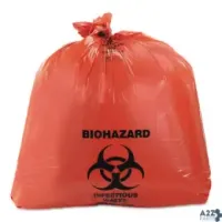 Heritage A8046ZR HEALTHCARE BIOHAZARD PRINTED CAN LINERS 45 GAL 3