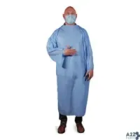 Heritage TGOWNLP T-STYLE ISOLATION GOWN, LLDPE, LARGE, LIGHT BLUE,