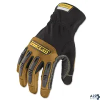Ironclad RWG203M Ranchworx Leather Gloves, Black/Tan, Medium