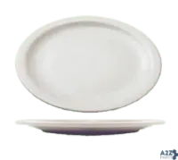 International Tableware BR-14 Platter, 13-1/4" X 10", Oval, Narrow Rim, Fully Vitrifi