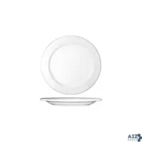 International Tableware DO-16 Plate, 10-1/2" Dia., Round, Wide Rim, Rolled Edge, Full