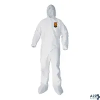 Kimberly-Clark 44336 A40 Elastic-Cuff, Ankle, Hood And Boot Coveralls, White