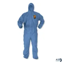 Kimberly-Clark 45025 A60 Elastic-Cuff, Ankles And Back Hooded Coveralls, Blu