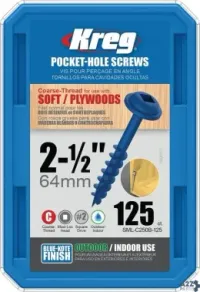 Kreg Tool SML-C250B-125 BLUE-KOTE POCKET-HOLE SCREW #8