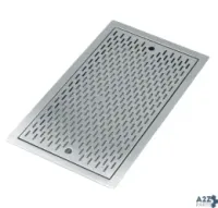 Krowne KR-D36 Upgrade: Locking Cover For Double Speedrail, 12"W, Stainless Steel Construction