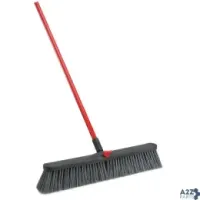Libman 879 BLACK ROUGH SURFACE PUSH BROOM WITH STIFF