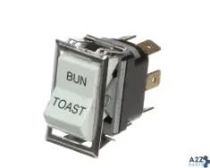 Lincoln 21351SP Switch, Rocker, DPDT, Bun/Toast
