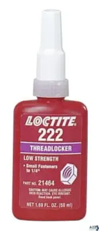 Loctite 231125 222 THREADLOCKERS, LOW STRENGTH/SMALL SCRE