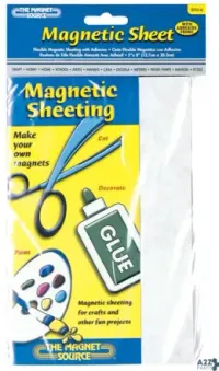 Master Magnetics 07014 8 In. Ferrite Powder/Rubber Polymer Resin Sheet Magneti