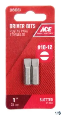 Mibro 306561 Ace Slotted #10-12 S X 1 In. L Insert Bit S2 Tool Steel