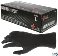 MCR Safety 6062X Nitrishield Stealth Disposable Nitrile Gloves Powder Fr