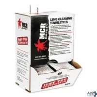 MCR Safety LCT LENS CLEANING TOWELETTES, 100/BOX, 10 BOX/CARTONCO