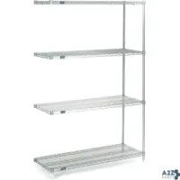 Nexel Industries A14307S5 STAINLESS STEEL, 5 TIER, WIRE SHELVING