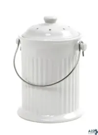 Norpro 93 Nordic White Ceramic Compost Keeper 1 Gal