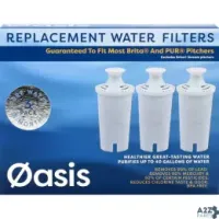 Oasis OM-07349-AH Water Pitcher Replacement Water Filter For Brita And Pu