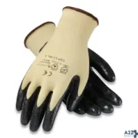 PIP 09K1450L Kev Seamless Knit Kevlar Gloves, Large, Yellow/Black, 1