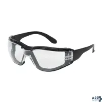 PIP 250-01-F020 Rimless Safety Glasses With Black Temple, Clear Lens, F