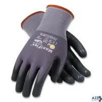 PIP 34844M Endurance Seamless Knit Nylon Gloves, Medium, Gray/Blac