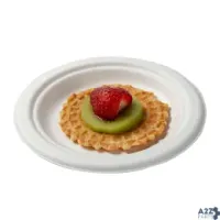 Primeware PL-06 Round 6" Disposable Molded Fiber Plates, Made From Bag