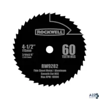 Positec USA Inc RW9282 Rockwell 4-1/2 In. Dia. X 3/8 In. Versacut High Speed S