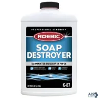 Roebic K-87-Q-12 K-87 Liquid Soap, Grease & Paper Digester 32 Oz. - Tota