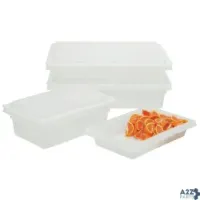 Rubbermaid FG350700WHT Food/Tote Boxes, 2 Gal, 18 X 12 X 3.5, White, Plastic