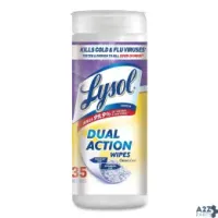 Reckitt Benckiser Professional 81143CT Lysol Brand Dual Action Disinfecting Wipes 12/Ct