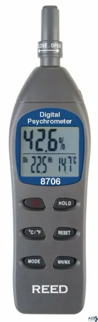 REED Instruments 8706 PSYCHROMETER / THERMO-HYGROMETER