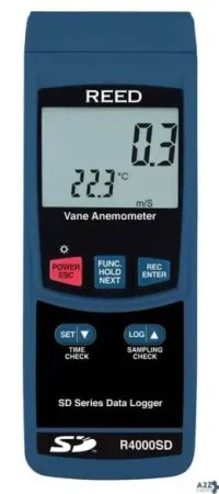 REED Instruments R4000SD DATA LOGGING VANE THERMO-ANEMOMETER