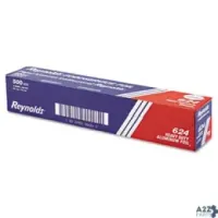 Reynolds Packaging 624 HEAVY DUTY ALUMINUM FOIL ROLL, 18" X 500 FT, SILVE