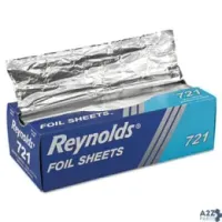 Reynolds Packaging 721 POP-UP INTERFOLDED ALUMINUM FOIL SHEETS, 12 X 10.7