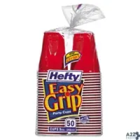 Reynolds Packaging C20950 EASY GRIP DISPOSABLE PLASTIC PARTY CUPS, 9 OZ, RED